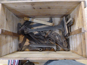 Vintage Cobbler Tools and Crate