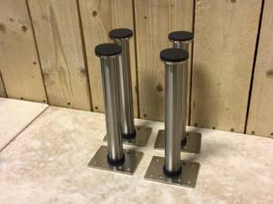 lot 26 image: Stainless Steel Table Legs