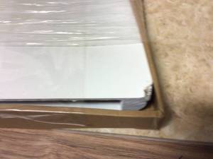 lot 30 image: Home Decorators Collection 18 in. L x 18 in. W Profile White Corner Shelf