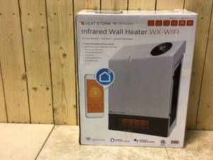 lot 40 image: Heat Storm 1,000-Watt Wi-Fi Smart Heater Deluxe Indoor Wall Mount Infrared Heater