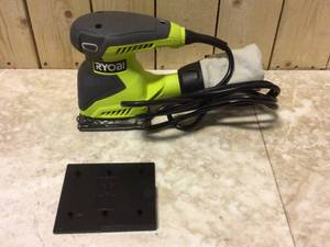 lot 74 image: RYOBI 2 Amp Corded 14 Sheet Sander