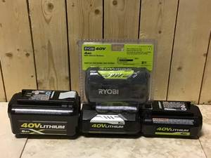 lot 80 image: RYOBI 40V Lithium-Ion 4.0 Ah High Capacity Battery
