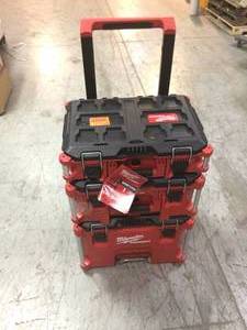 lot 103 image: Milwaukee  PACKOUT 22 in. Modular Tool Box Storage System see pictures