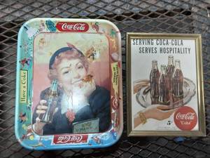 lot 13 image: Coca Cola Tin Tray & Picture