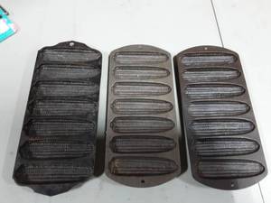 lot 28 image: 2-Lodge & 1-Griswold Pans