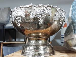 lot 36 image: Silver Plate Punch Bowl
