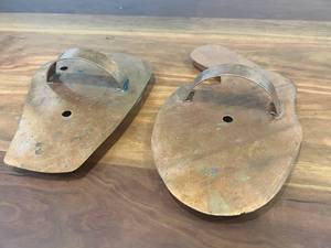 lot 15 image: Vintage Jumbo Huge Copper Cookie Cutters