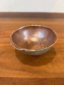 lot 20 image: Antique Primitive Pottery Plate & Bowls - See Pics For Makers Marks