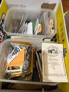 lot 107 image: WOW HUGE & Incredible Selection of Gardening Vegetable & Flower Seeds - A Lifetime Of Collecting - Some Heirloom  Bonus Large Tupperware Storage Containers