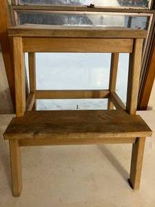 lot 127 image: Solid Wood Step Stool