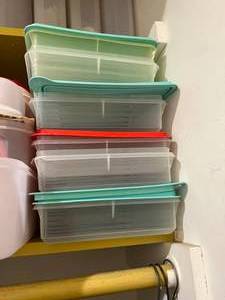 lot 150 image: WOW GIANT LOT OF LARGE TUPPERWARE CONTAINERS & LIDS - EXCELLENT CONDITION
