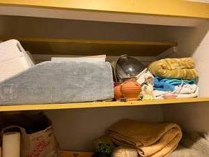 lot 158 image: Everything in this closet is available - TAKE WHAT YOU WANT LEAVE WHAT YOU WANT - BRING BOXES