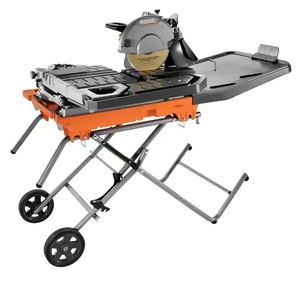 lot 83 image: RIDGID 10 in. Wet Tile Saw with Stand
