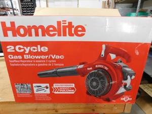 lot 76 image: Homelite 150 MPH 400 CFM 26cc Gas Handheld Blower Vacuum