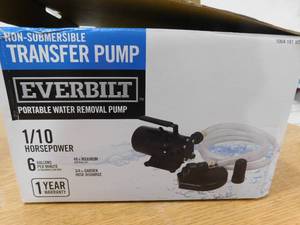 lot 95 image: Everbilt 110 HP Non-Submersible Self-Priming Transfer Pump