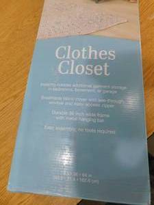 lot 118 image: Whitmor 6822-150-B 36 X 19.5 X 64 White Clothes Closet