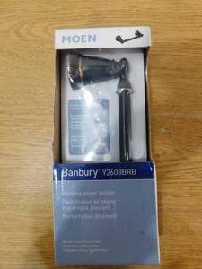 lot 160 image: MOEN Banbury Pivoting Double Post Toilet Paper Holder in Chrome