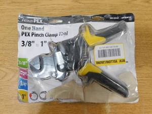 lot 165 image: Apollo 38 in. to 1 in. 1-Hand PEX Pinch Clamp Tool