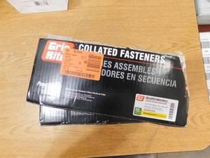 lot 176 image: Grip-Rite 1-12 in. 15 Gauge Angled Finish Nail (10,000-Count)