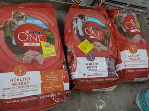 3 Bags Purina One and Plus Dog Food...