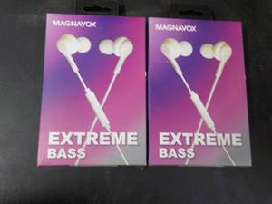 2 Magnavox Extreme Bass Ear Buds wi...
