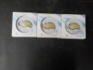 3 Beige Smart Bluetooth Headsets...