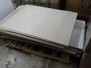 Pallet of Peg Board, various sizes...