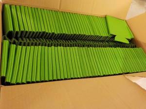 case of 100 Lime Green Collapsible ...