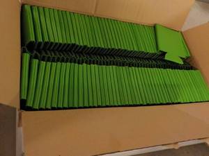 case of 100 Lime Green Collapsible ...