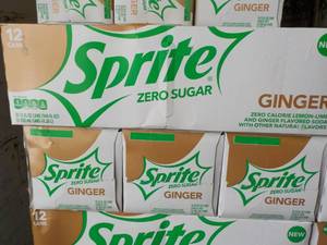 4 - 12 packs Sprite Ginger Zero Sug...