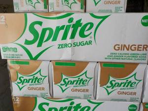 4 - 12 packs Sprite Ginger Zero Sug...