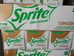 4 - 12 packs Sprite Ginger Zero Sug...