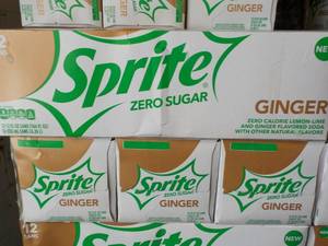 4 - 12 packs Sprite Ginger Zero Sug...