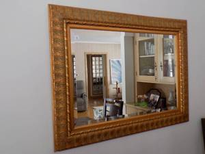 lot 2 image: Beveled Framed Mirror