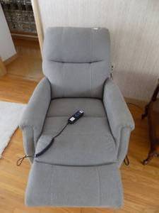 lot 15 image: Ashley Power Lift Recliner (Gray)