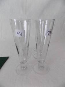 lot 46 image: Lot of Tall Beer Glasses