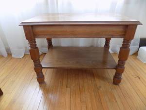 lot 63 image: Wooden End Table