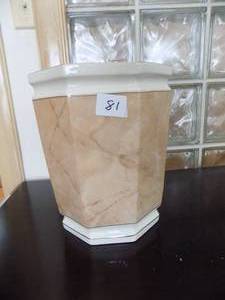 lot 81 image: Ceramic Trash Can