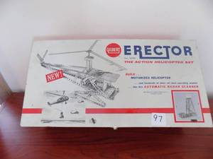 lot 97 image: Vintage Erector The Action Helicopter Set