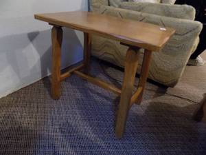 lot 155 image: Wooden End Table