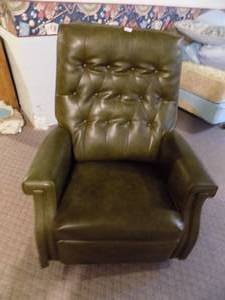 lot 157 image: Vinyl Rocking Recliner