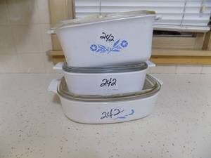 lot 242 image: Corning Ware (3 Count)