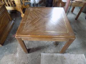 lot 313 image: Wooden End Table