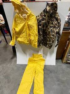 Bass Pro Shops Rain Suit and Colombia Rain Jacket