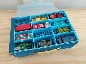 lot 170 image: Collection Of Matchbox, Hot wheels And Tootsie Cars With Carrying Case