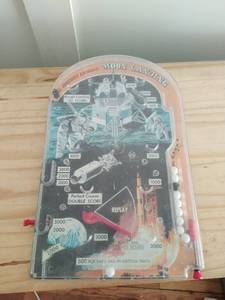 lot 221 image: Vintage Marx Johhny Apollo Moon Landing Pinball Game