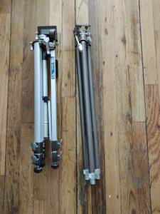 lot 159 image: Three Vintage Telescoping Tripods