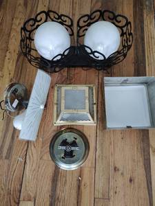 lot 173 image: Collection Of Assorted Ceiling Lights including Arthur Umanoff Style fixture