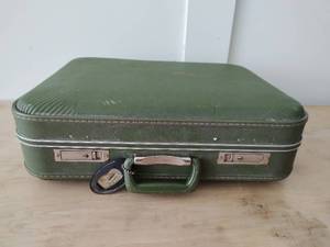 lot 52 image: Vintage Suitcase with Fabric