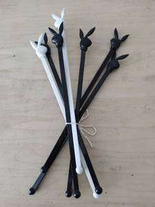 lot 60 image: Collection of Vintage Playboy Bunny Stir Sticks